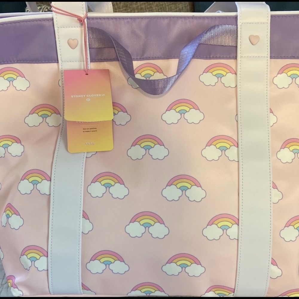 🆕 Stoney Clover Lane X Target - mini rainbows beach tote bag